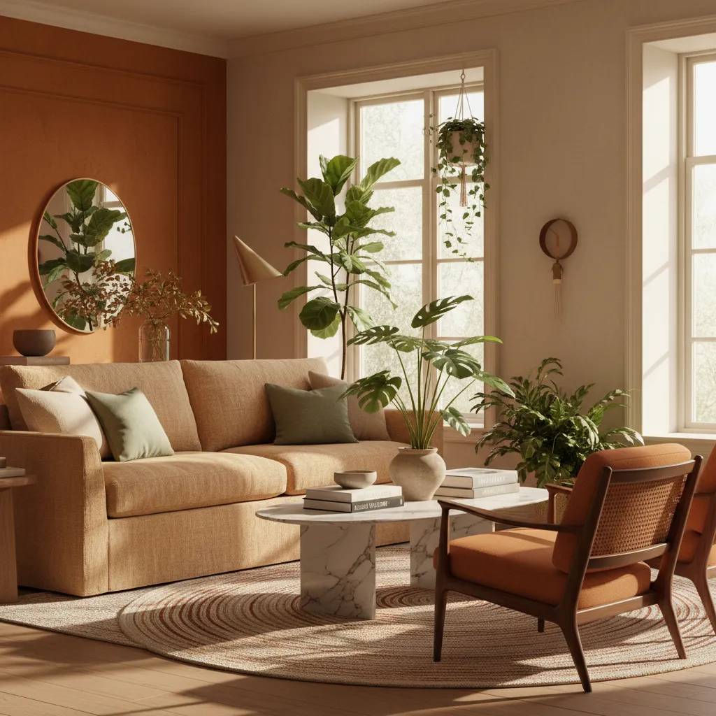 Diseño interior de salón contemporáneo